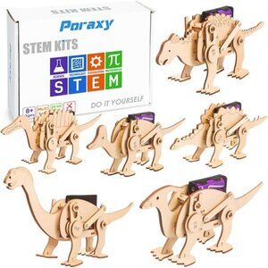 Educational Dinosaur‎ Toys 6 Set STEM Kits for Kids Boys Girls Ages 8-10-12 Toys